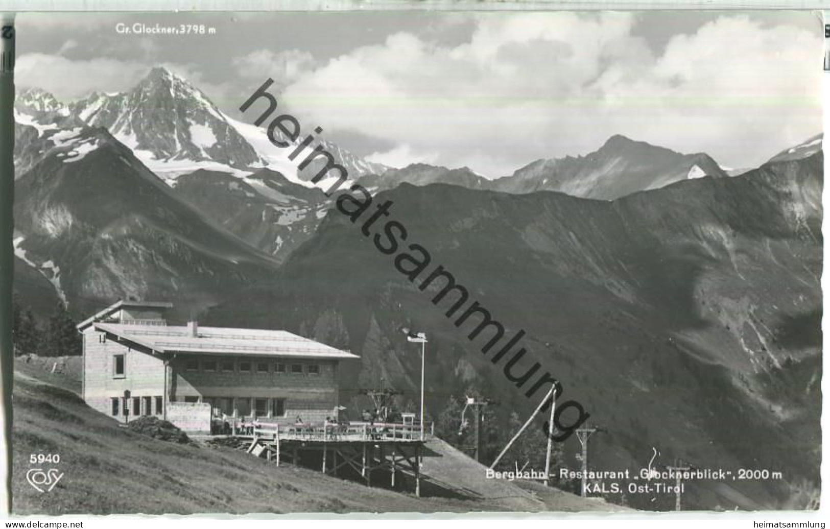 Kals - Berghaus-Restaurant Glocknerblick - Foto-Ansichtskarte - Verlag Alfred Gründler Salzburg - Kals