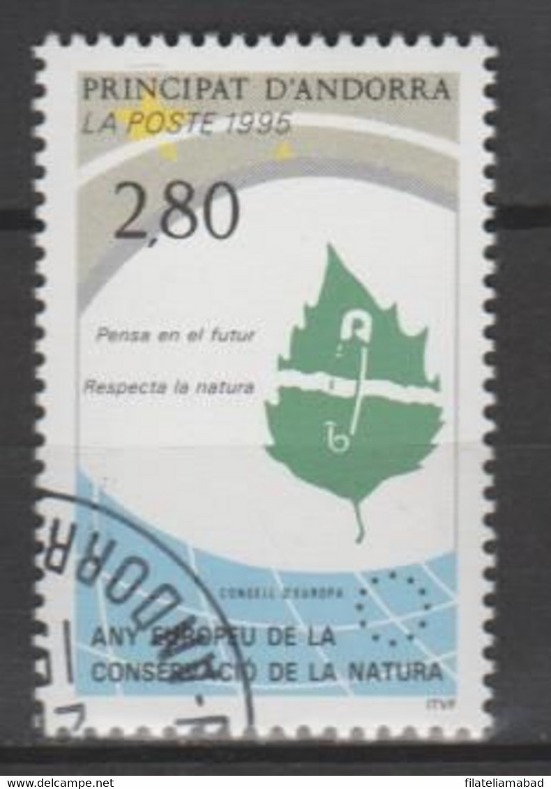 ANDORRA CORREO FRANCES Nº 454 SELLO O SIMILAR USADO O MATASELLADO DE PRIMER DIA (C.U) - Used Stamps