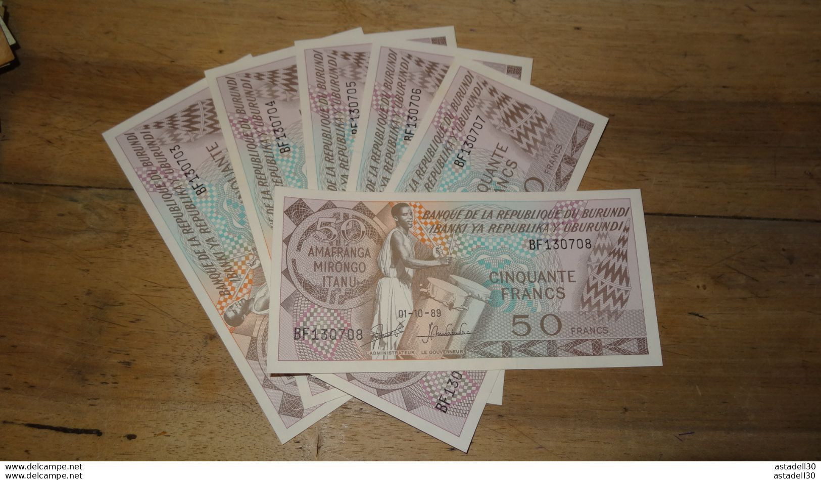 BURUNDI : 50 Francs 1989 (1 Seul Billet) UNC ......... PHI ...... E2-69 - Burundi