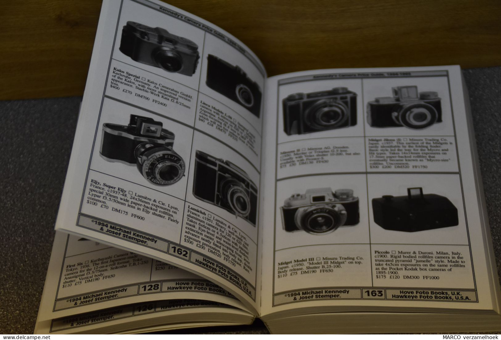 KENNEDY's International Camera Price Guide 1994-1995 - Libros Sobre Colecciones