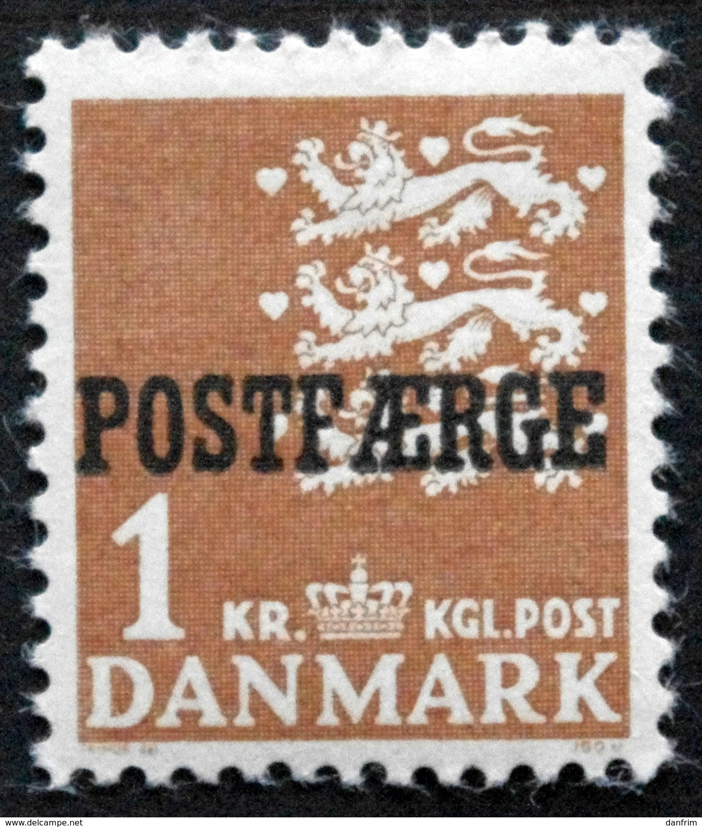 Denmark 1950  Parcel Post (POSTFÆRGE).   Minr.50 Type I  MNH  (** )  ( Lot  G 1255 ) - Paketmarken