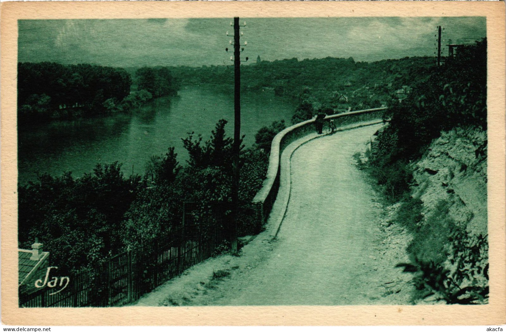 CPA La Frette S Seine Vue Sur La Seine FRANCE (1308109) - La Frette-sur-Seine