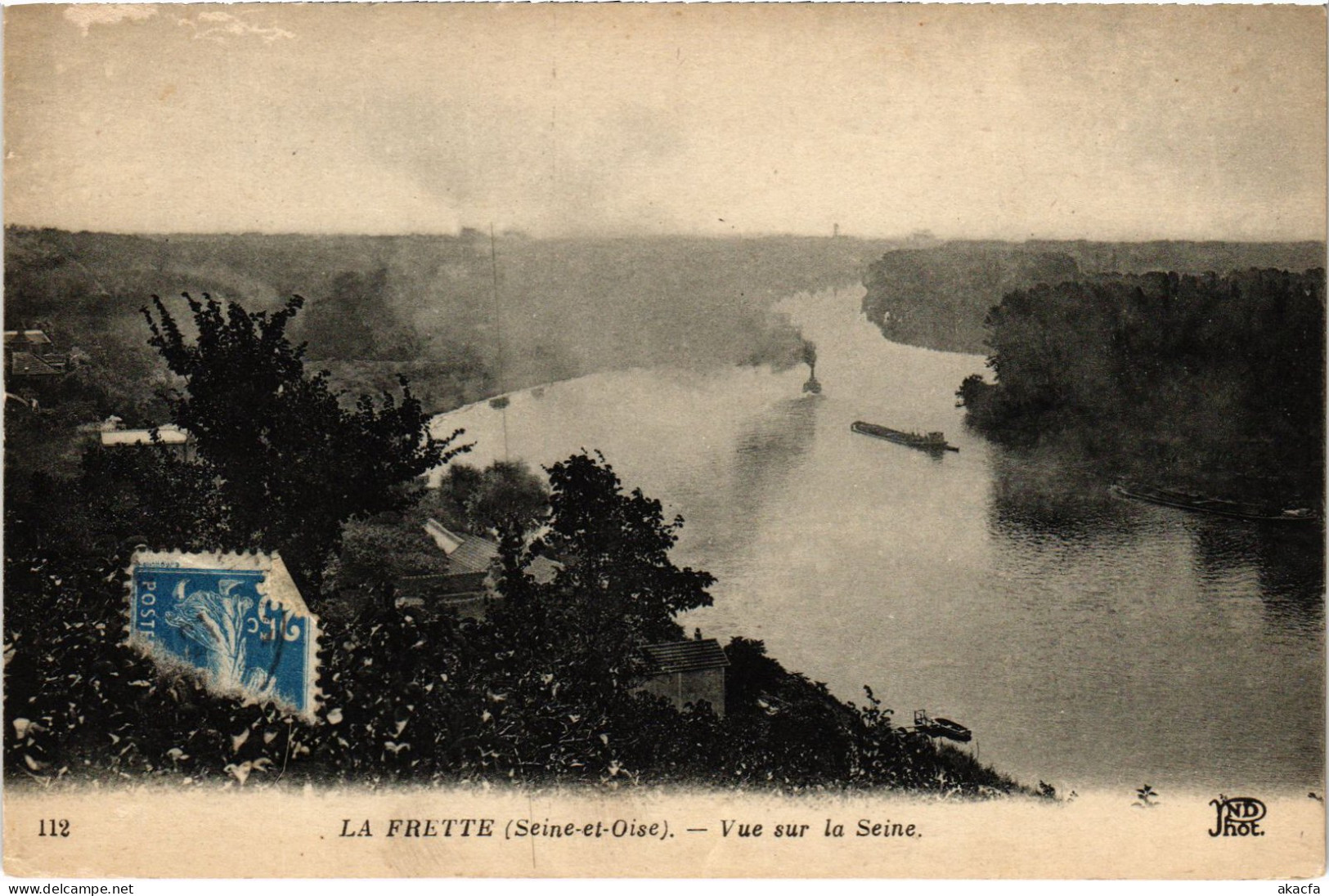 CPA La Frette Vue Sur La Seine FRANCE (1308112) - La Frette-sur-Seine