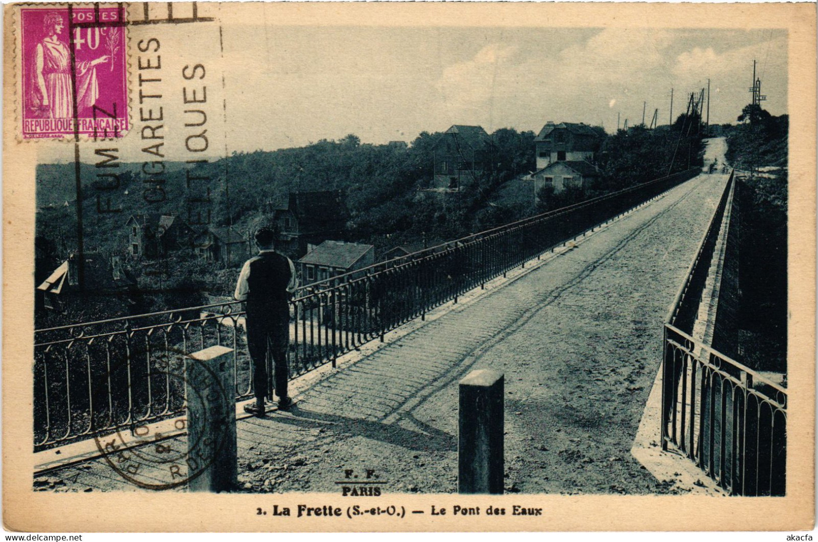 CPA La Frette Le Pont Des Eaux FRANCE (1308113) - La Frette-sur-Seine