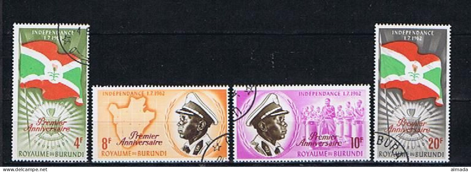 Burundi 1963: Michel 53-56 Used, Gestempelt - Oblitérés