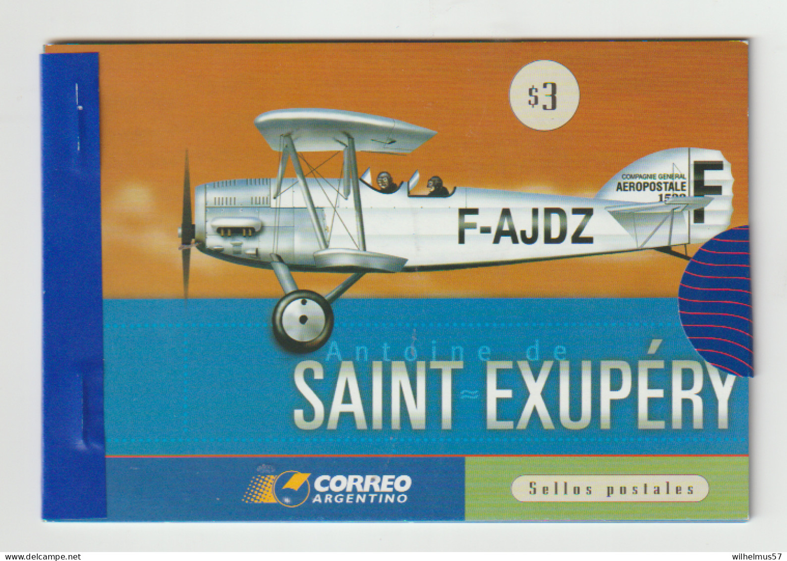 Argentina   2001 Booklet Saint Exupery Unopened  MNH - Booklets