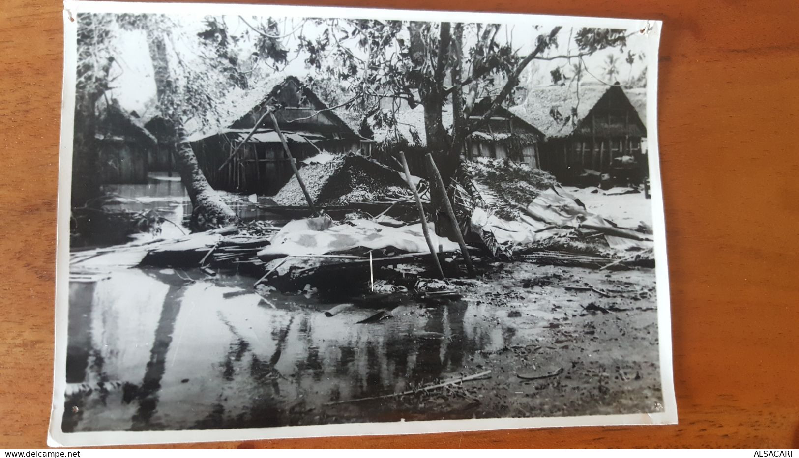 3 Photos Originale Au Dos 1969 Cyclone De Mananjura , Madagascar - Orte