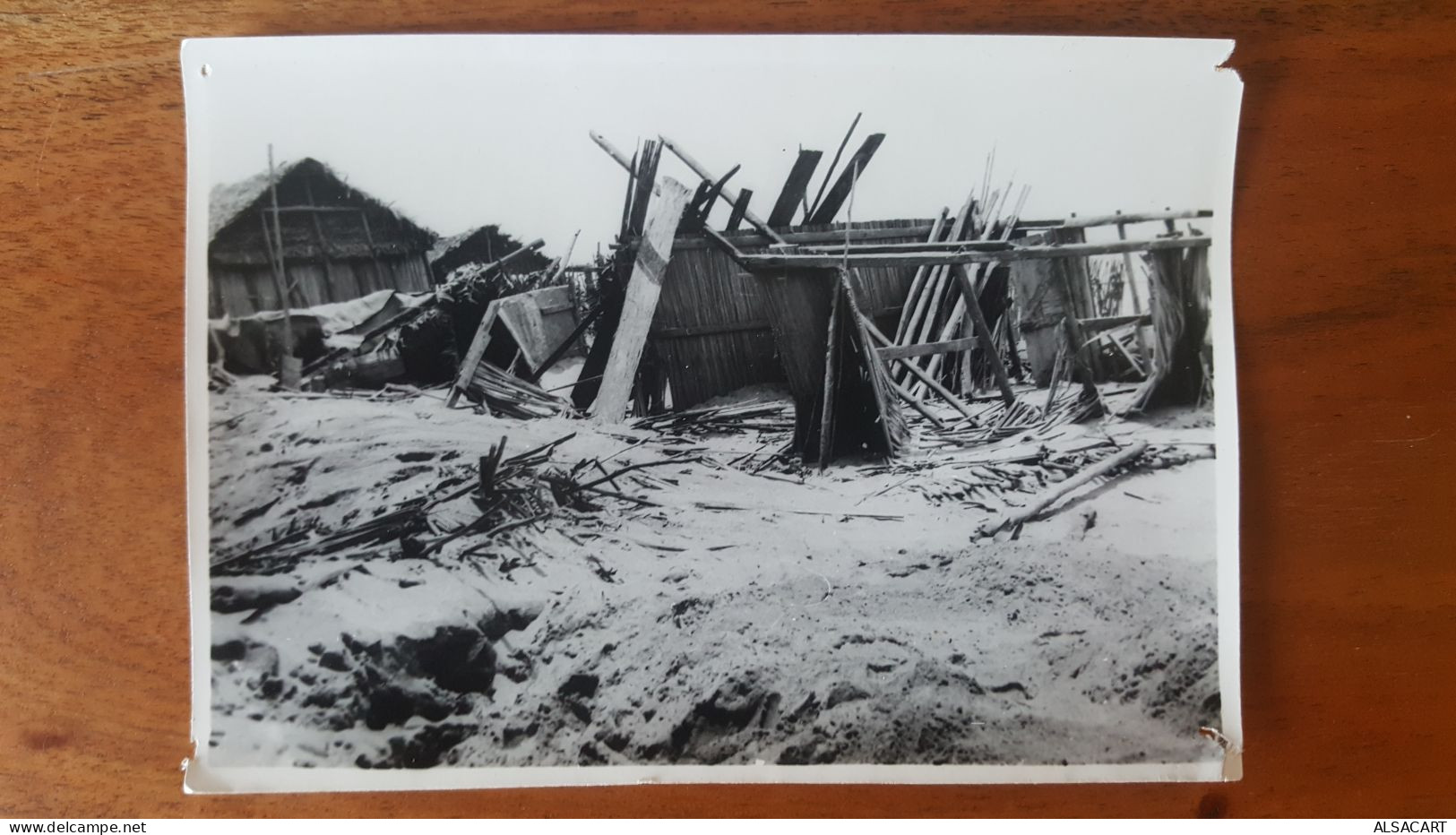 3 Photos Originale Au Dos 1969 Cyclone De Mananjura , Madagascar - Orte