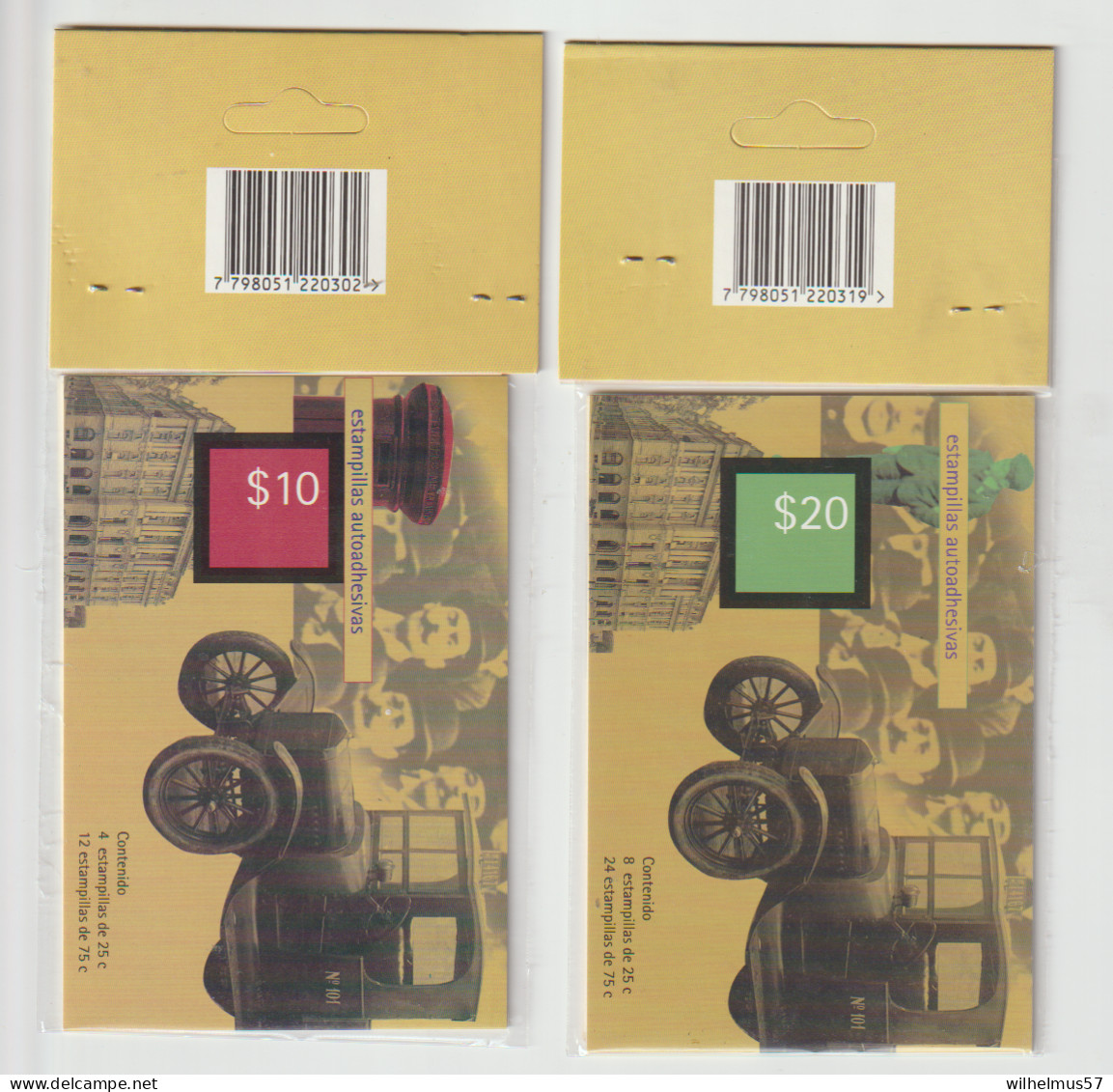 Argentina 1998 Booklets Chequera $ 10 And $ 20 In Original Packaging MNH - Markenheftchen