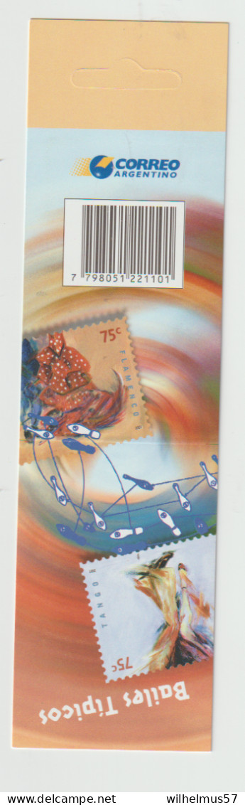 Argentina 2001 Booklet Bailes Tipicos MNH - Postzegelboekjes