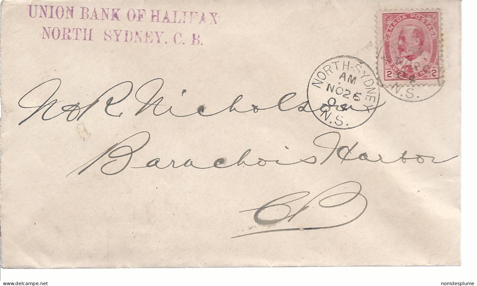 19583) Canada North Sydney  Post Mark Cancel 1904 - Storia Postale