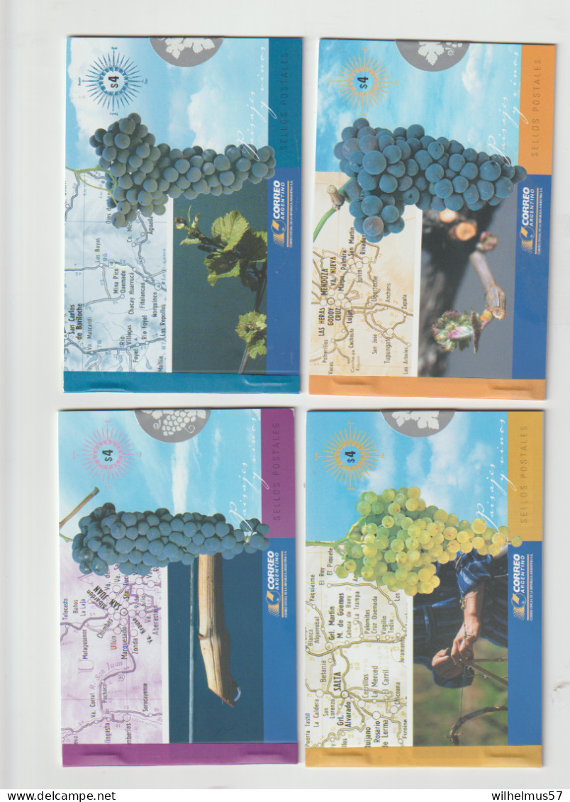 Argentina 2006-2007 Set Of 7 Booklets Paisajes Y Vinos  Unopened MNH - Booklets