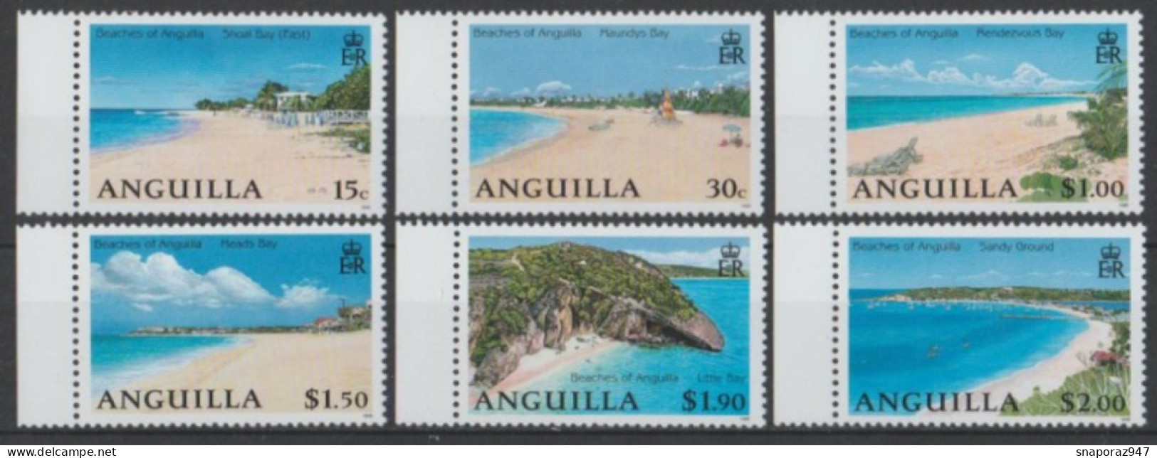 1999  Anguilla Anguilla Beaches Set MNH** B580 - Autres & Non Classés