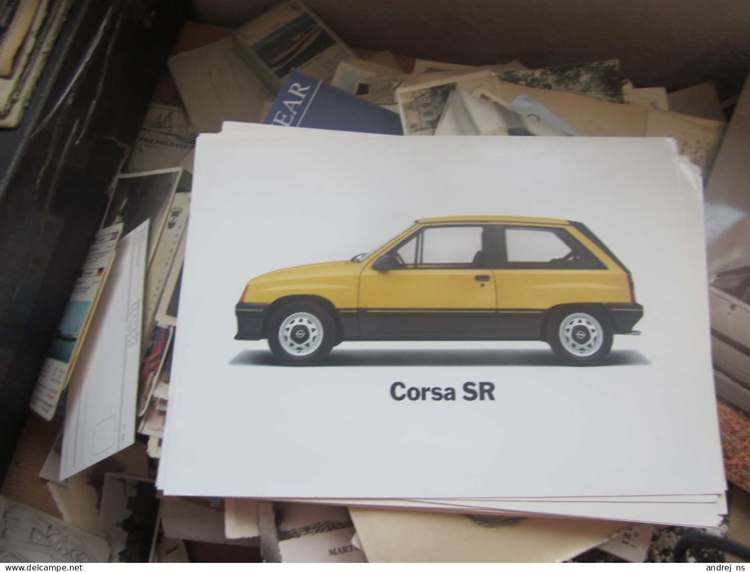 Old Poster Plakat Opel Corsa SR  31x21 Cm - Voitures