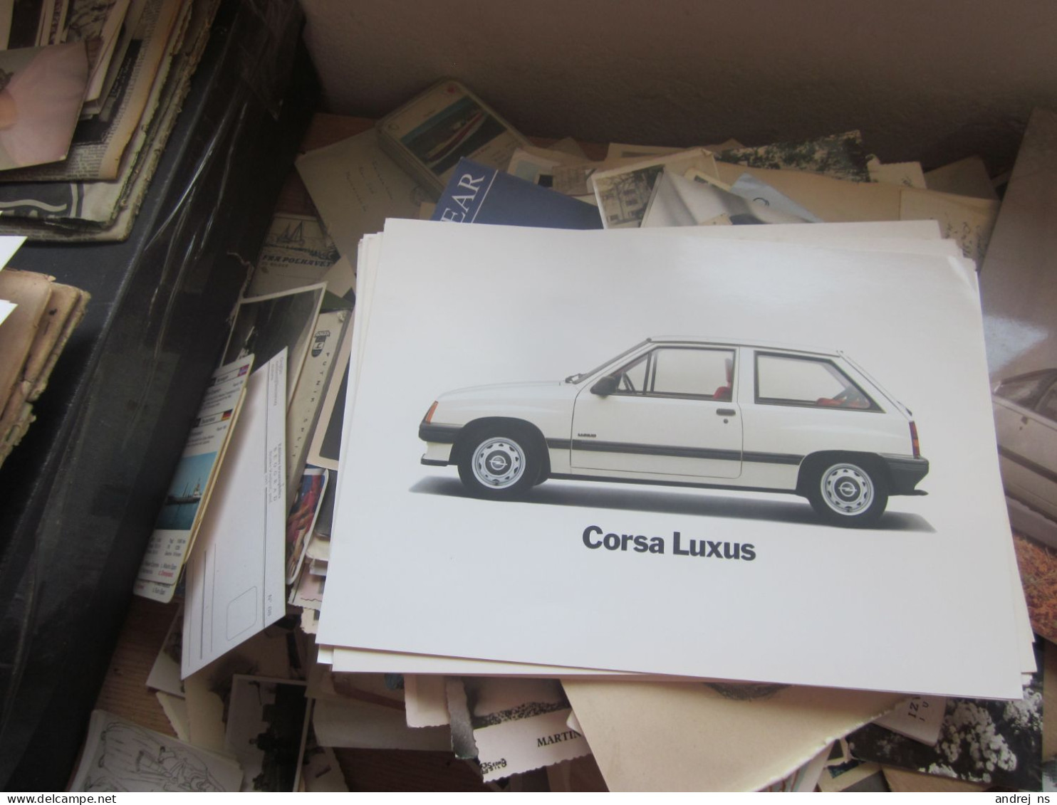 Old Poster Plakat Opel Corsa Luxus  31x21 Cm - Voitures