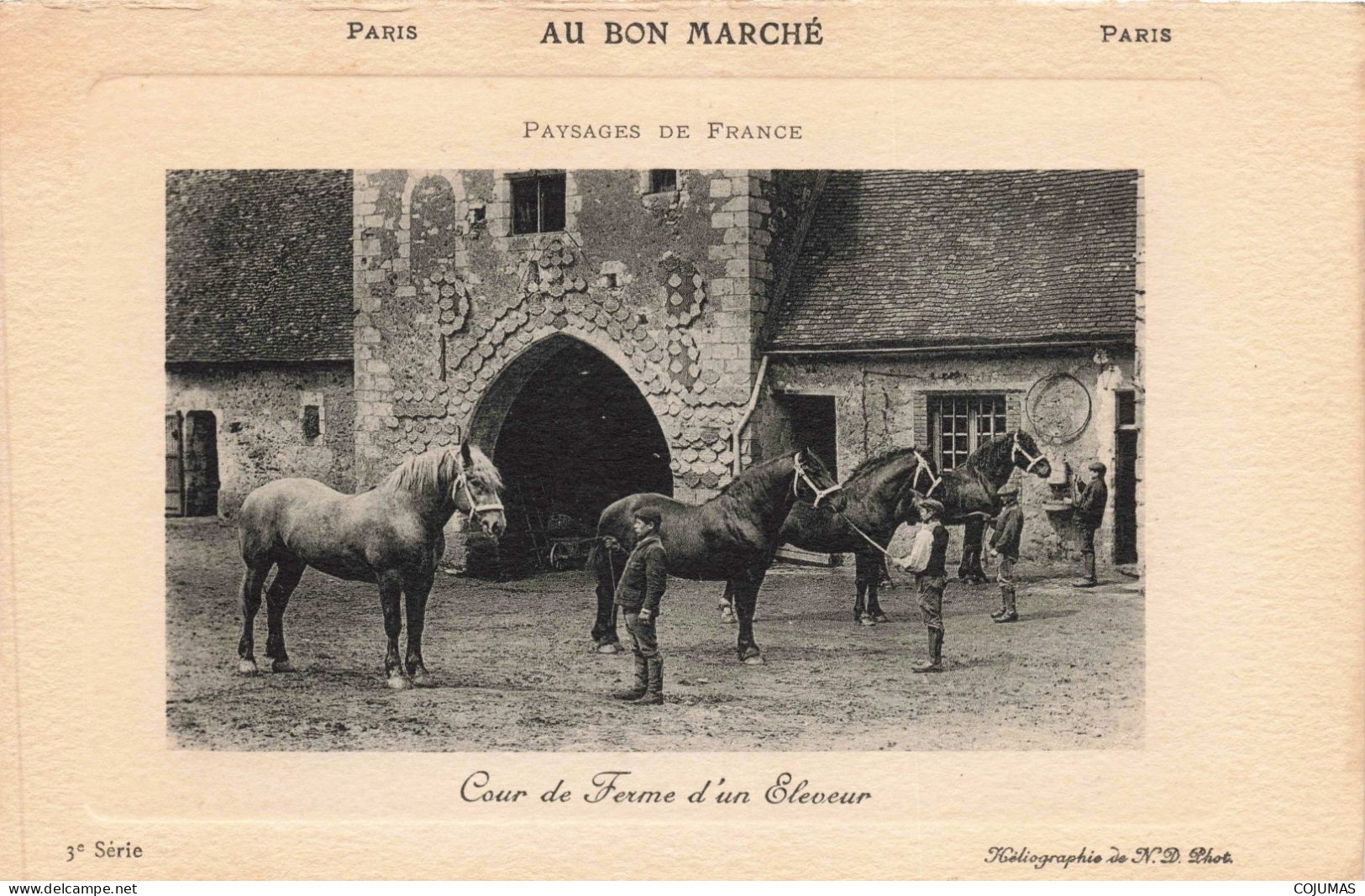 AGRICULTURE - S18466 - Paysage De France - Cour De Ferme D'un Eleveur - Chevaux - Boerderijen