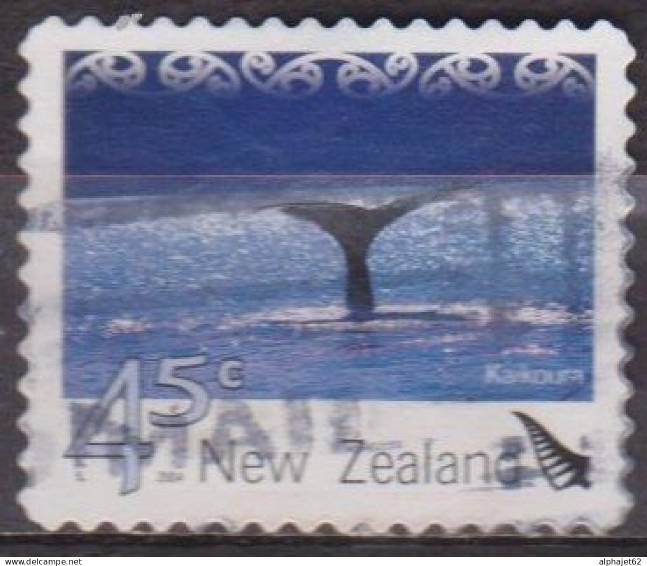 Kalkoura - NOUVELLE ZELANDE - Paysage Cotier Avec Queue De Baleine - N° 2074 - 2004 - Usati