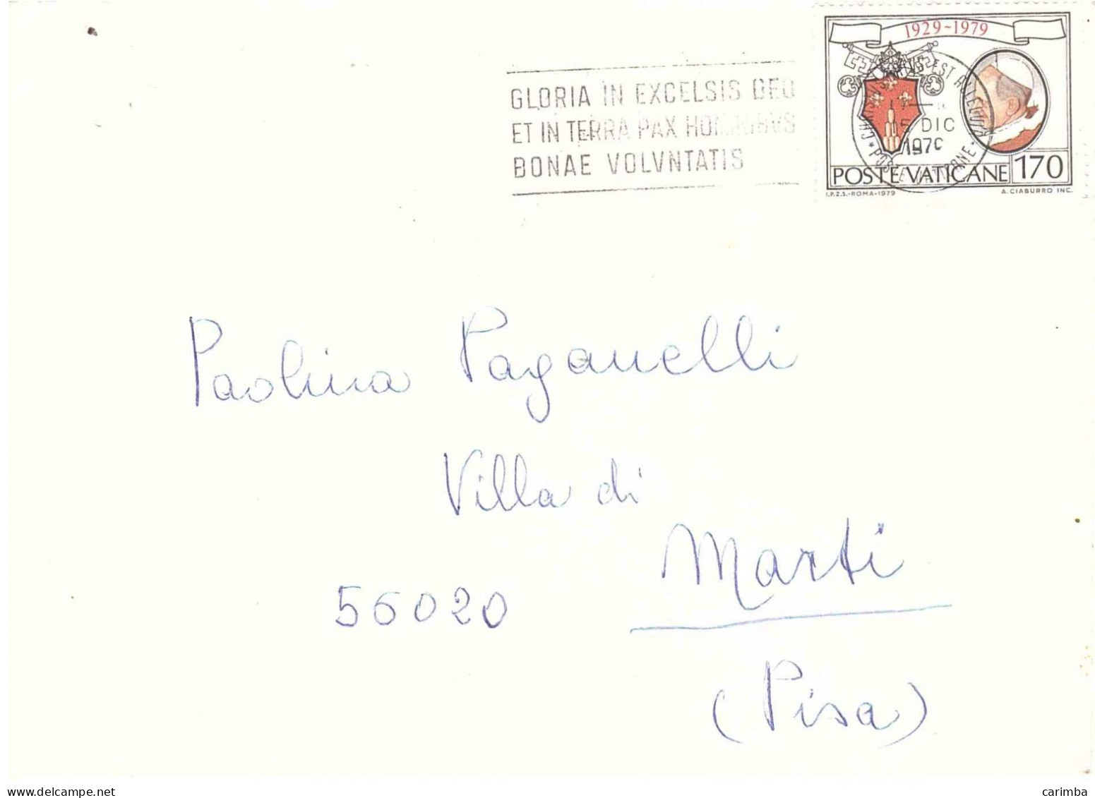 1979 LETTERA PER MARTI PISA - Lettres & Documents