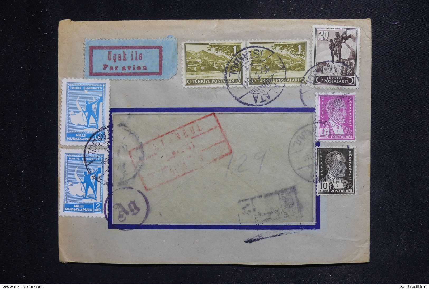 TURQUIE - Enveloppe Commerciale De Istanbul Pour La Suisse En 1944 - L 144327 - Storia Postale