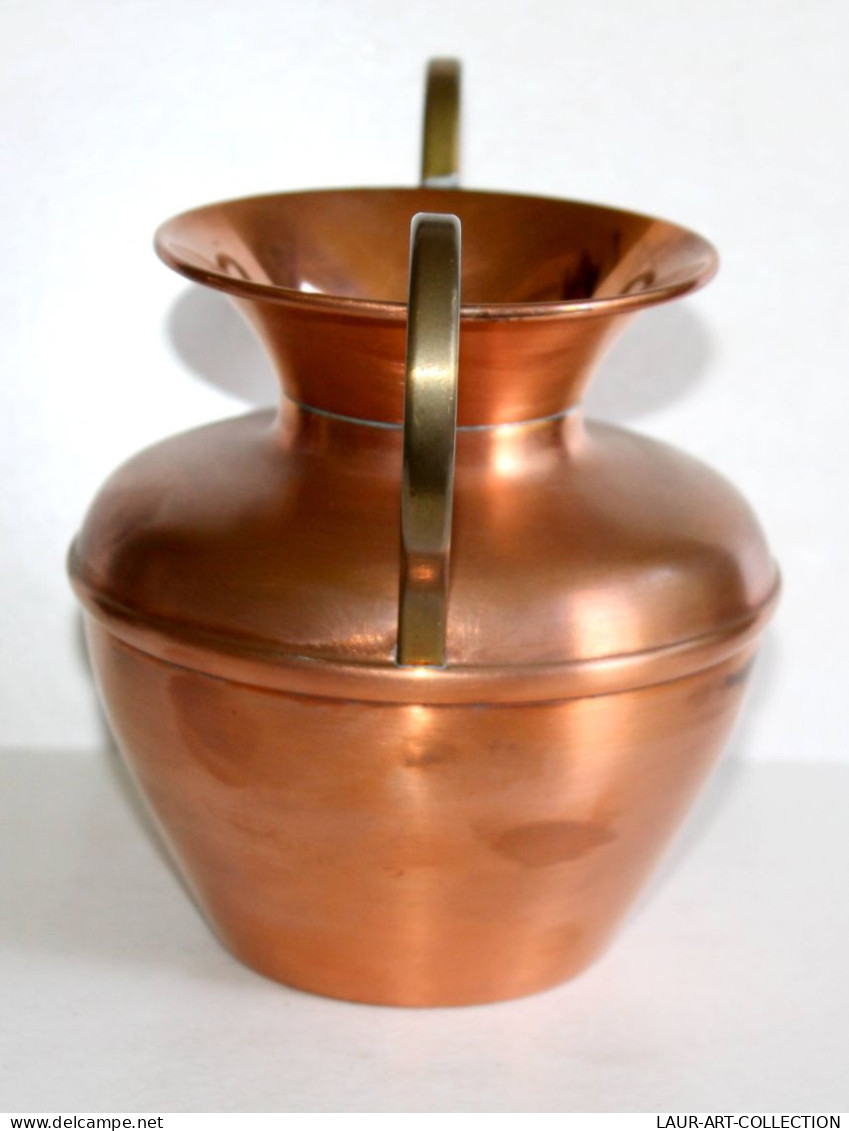 LECELLIER VILLEDIEU, JOLI ANCIENNE JARRE PICHET CRUCHE VASE POT A ANSE En CUIVRE / ART DECORATIF / DE LA TABLE (0507.15) - Coppers