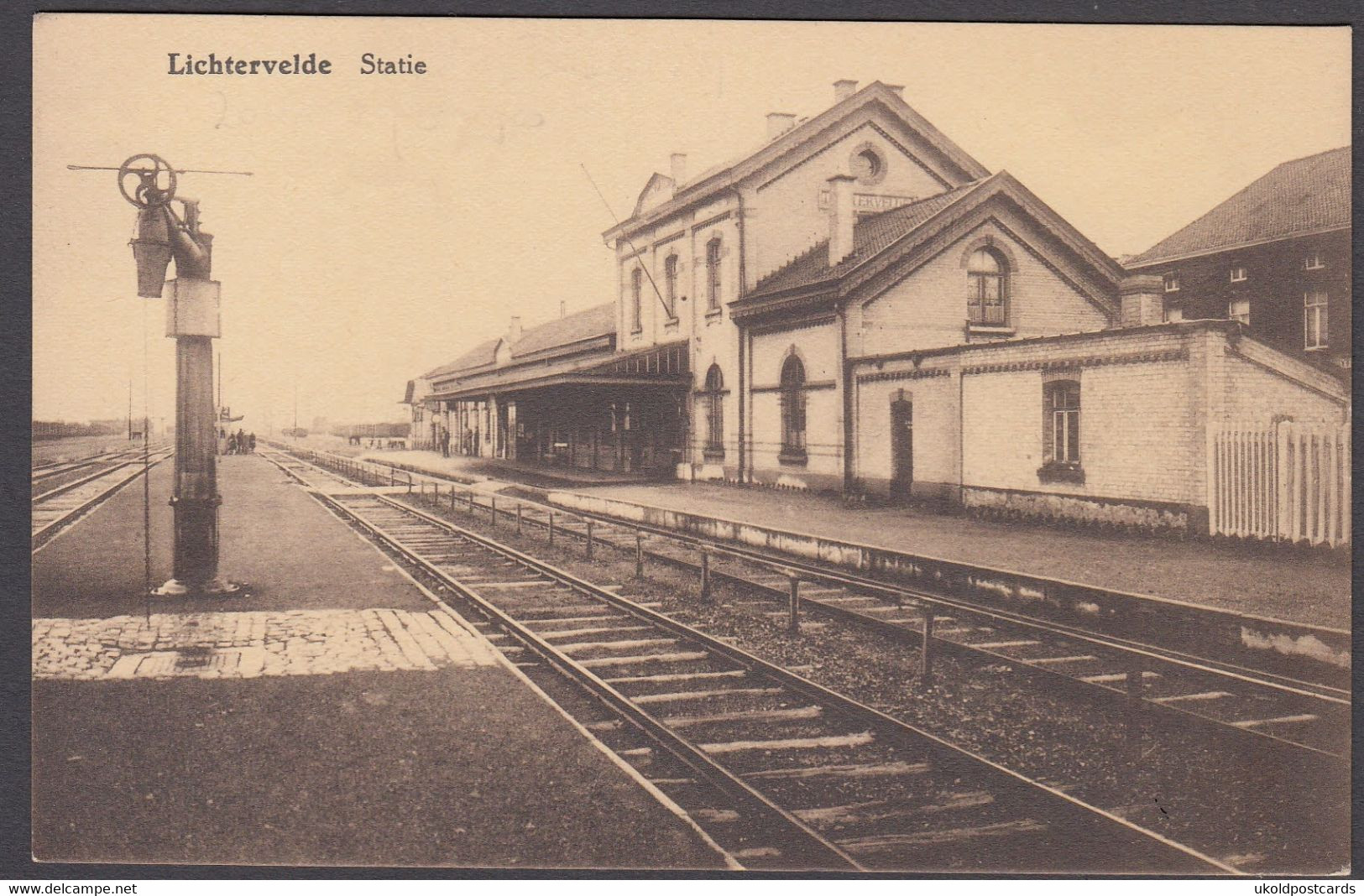 CPA -  Belgique, LICHTERVELDE, Statie / La Gare - Lichtervelde