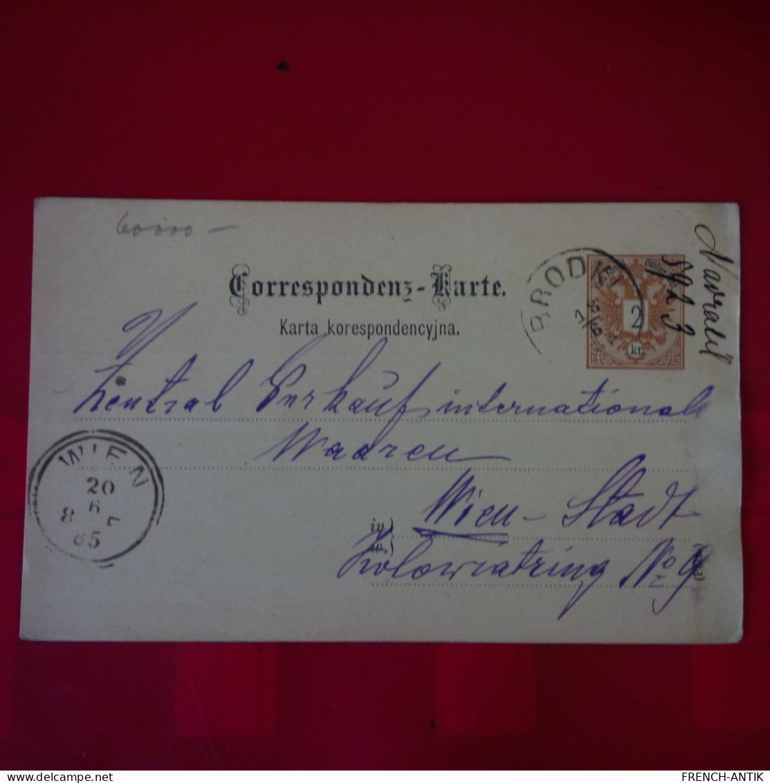 ENTIER POLOGNE BRODKI POUR WIEN - Covers & Documents