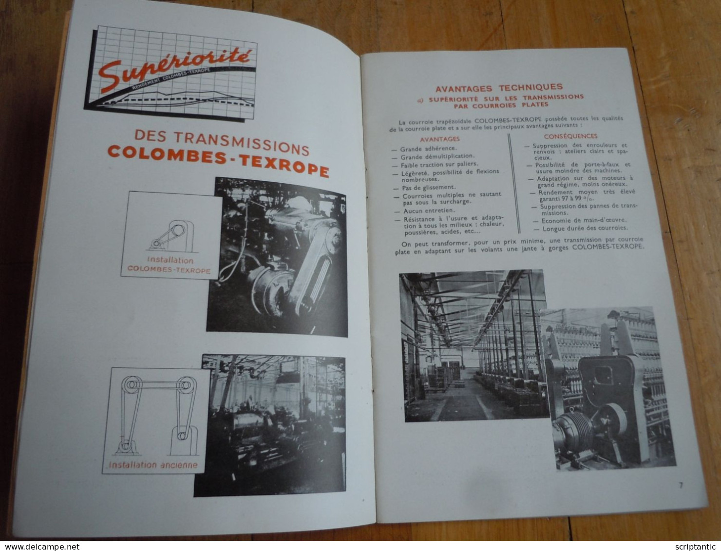 Catalogue Transmissions COLOMBES-TEXROPE Années 1960 - Publicités