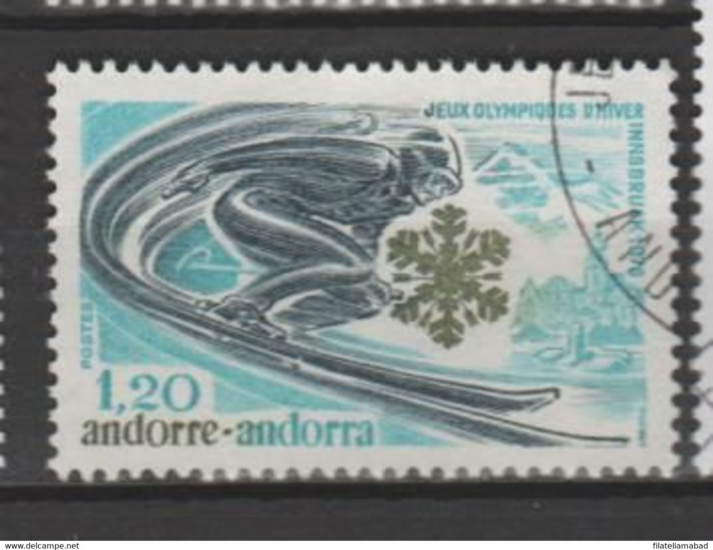 ANDORRA CORREO FRANCES 251 ESTE  SELLO O SIMILAR USADO O MATASELLADO DE PRIMER DIA (C.U) - Used Stamps