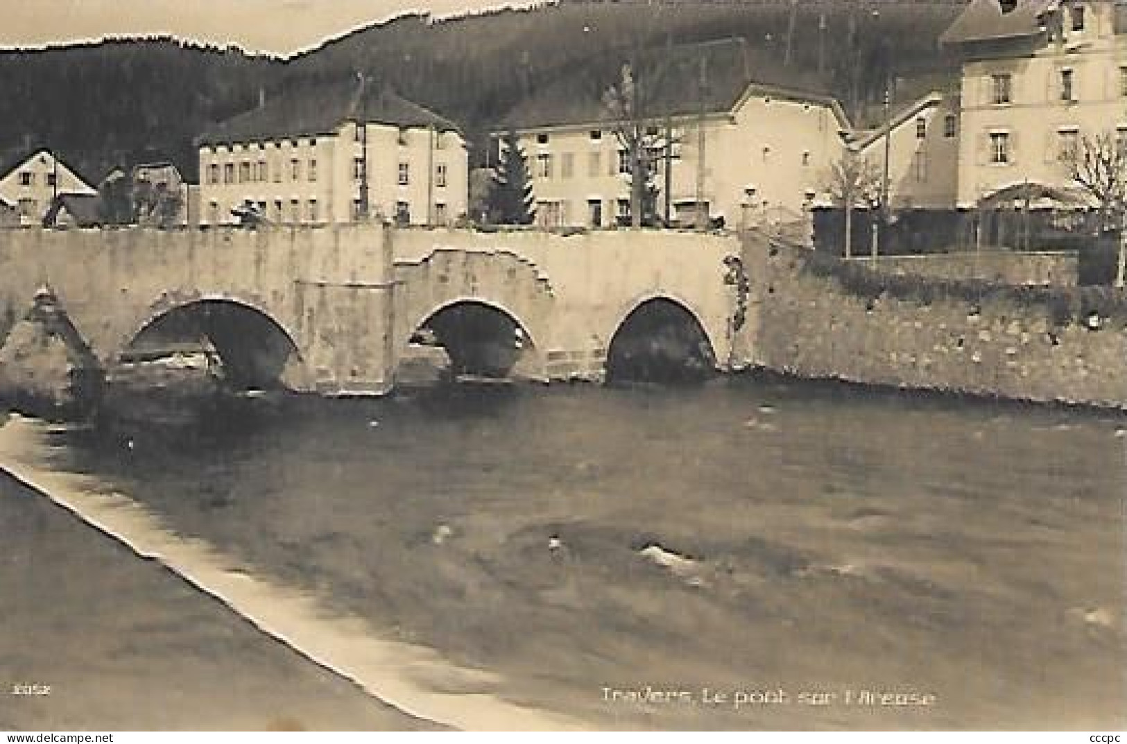 CPA Travers Le Pont Sur L'Areuse - Travers