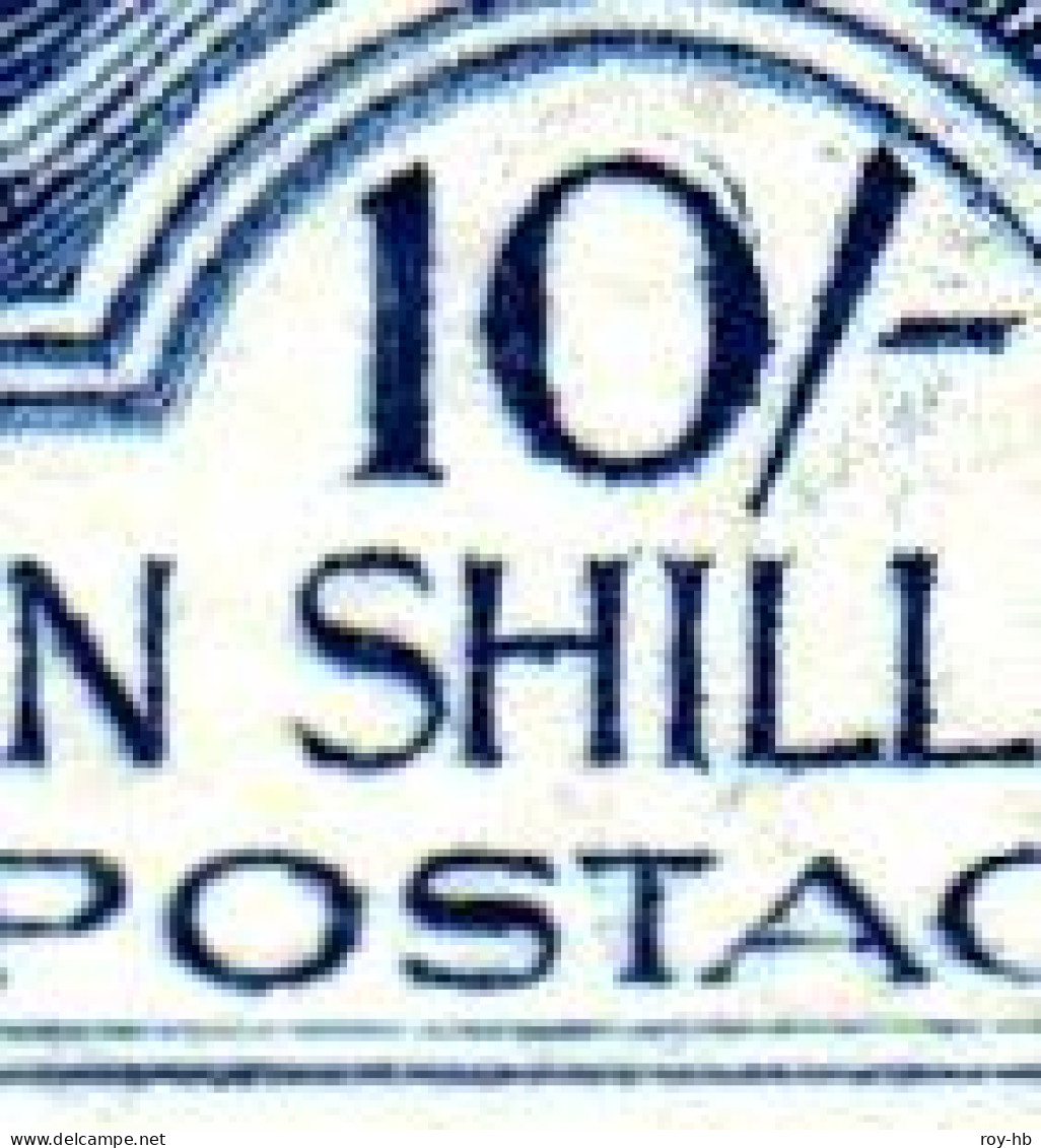 1922 Thom 10/- With Re-touch To "0" In "10" And "perfect S" From R.1/4 GB Plate 1/3 R, Mint With Very Faint Hinge - Unused Stamps