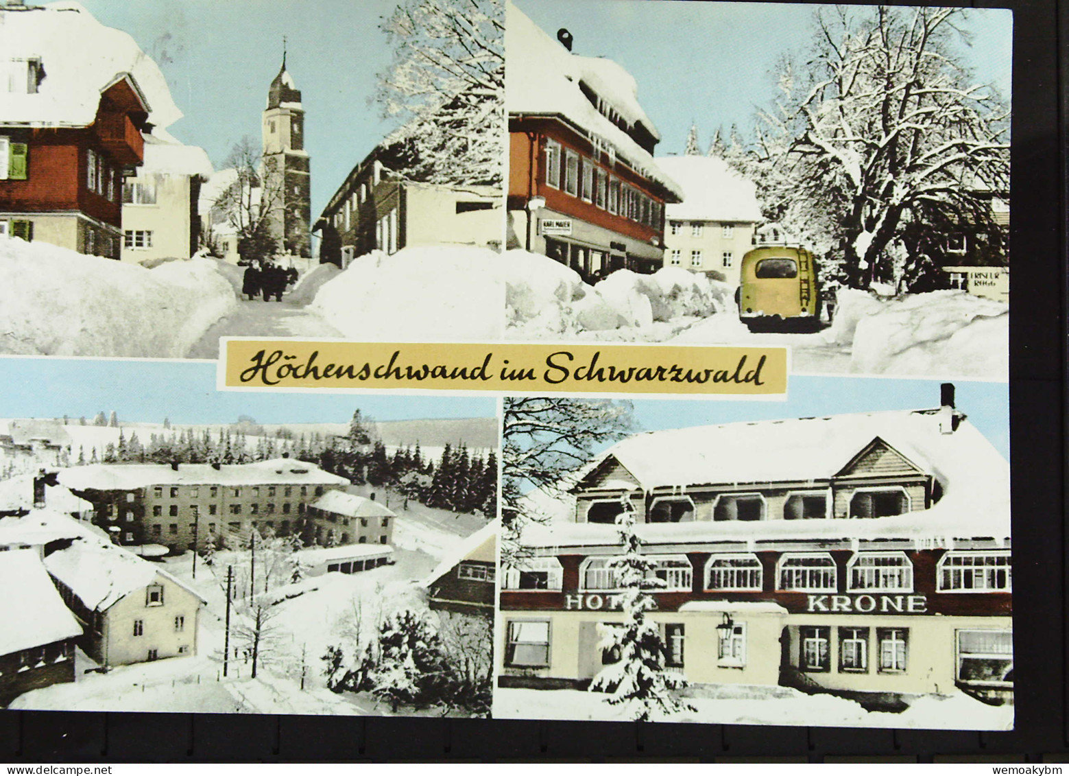 BRD: AK Aus Höhenschwand Mit 4 Winter-Ansichten Vom 20.11.74 Nach Arzbach Mit 40 Pfg Heinemann Knr: 639 - Hoechenschwand