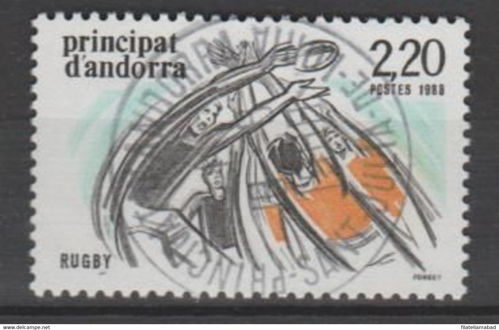 ANDORRA CORREO FRANCES Nº  368 SELLO USADO O MATASELLADO DE PRIMER DIA (C.U ) - Used Stamps