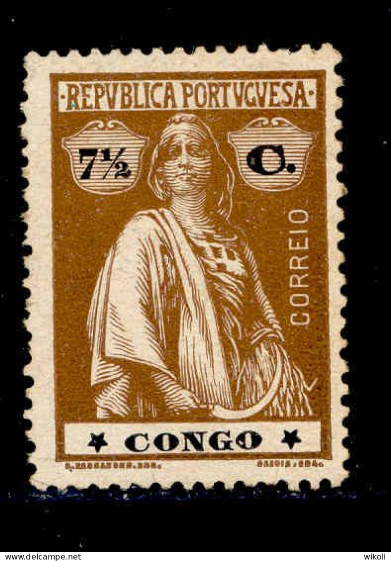 ! ! Congo - 1914 Ceres 7 1/2 C - Af. 106 - MH - Portuguese Congo