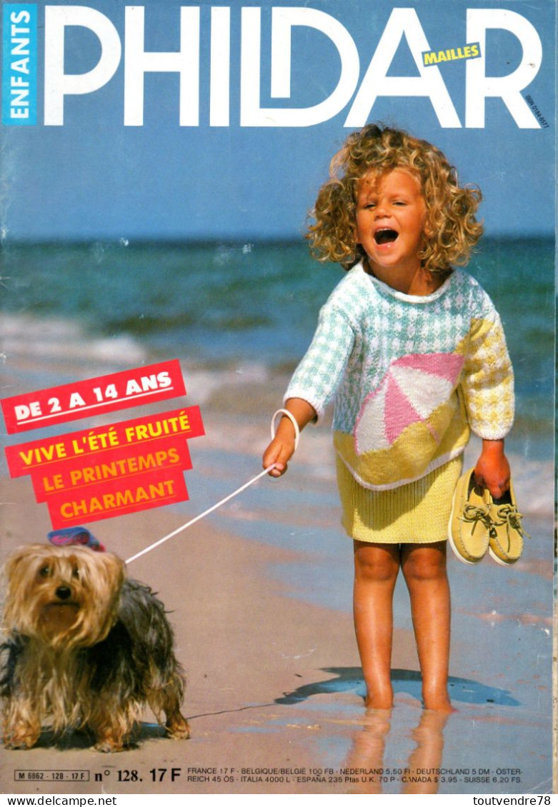 Tricot : PHILDAR Mailles N°128 Enfants De 1986 - Lana