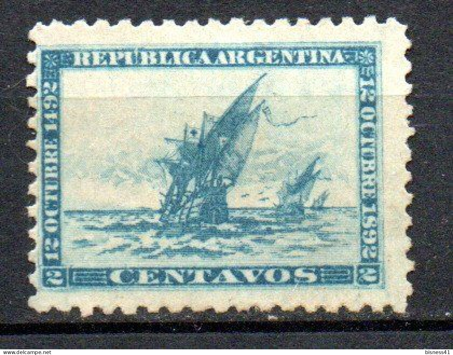 Col33 Argentine Argentina 1892  N° 92 Neuf X MH Cote : 9,00€ - Oblitérés