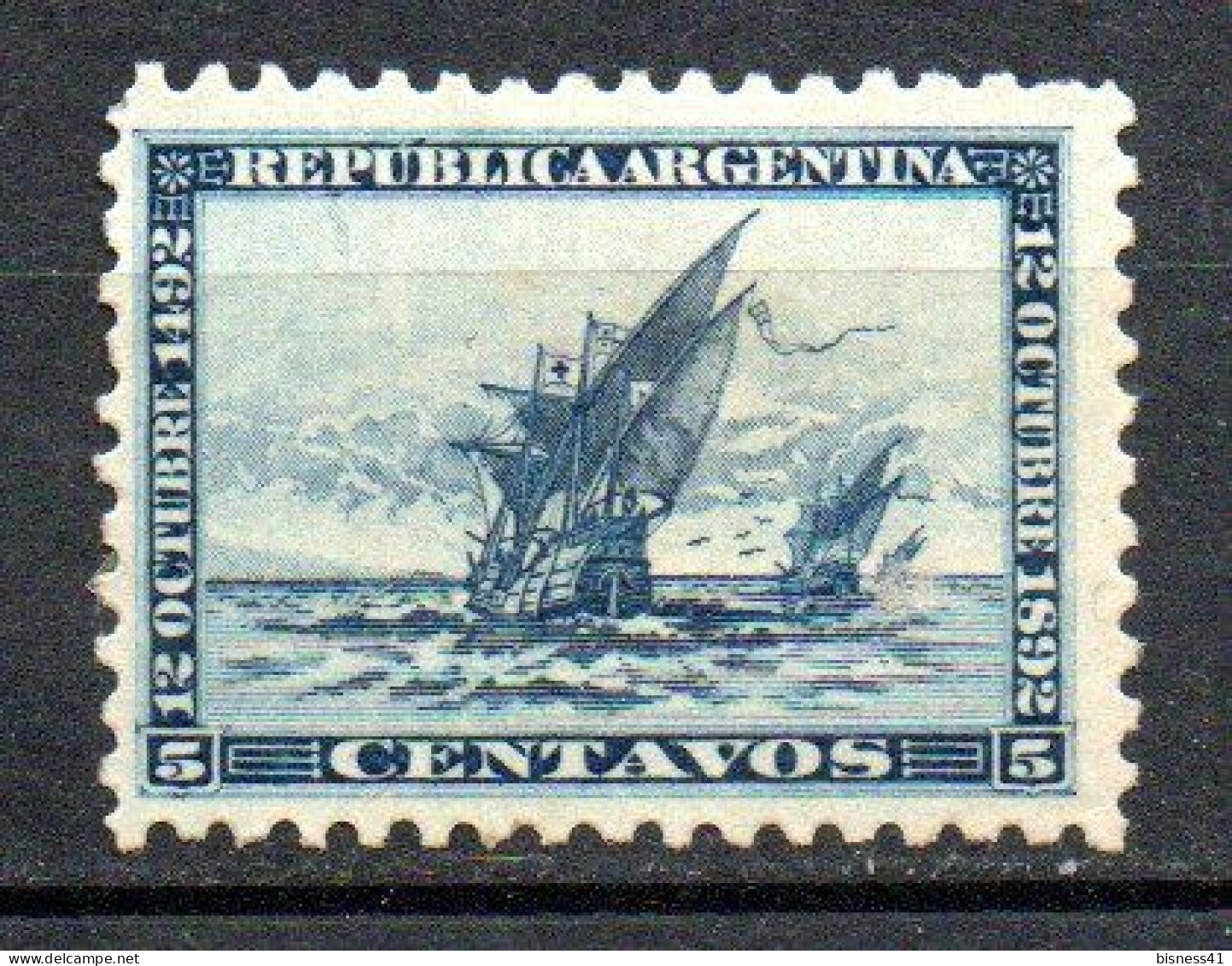 Col33 Argentine Argentina 1892  N° 93 Neuf X MH Cote : 9,00€ - Oblitérés