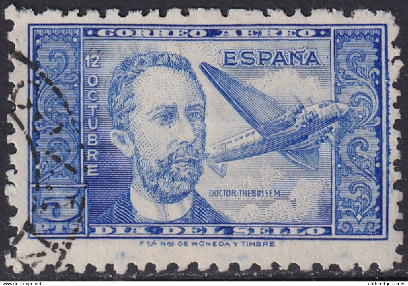 Spain 1944 Sc C117 España Ed 983 Air Post Used - Usados