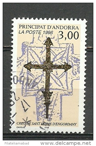 ANDORRA CORREO FRANCES ESTE SELLO  O SIMILAR  MATASELLADO. C. M. ABAD Nº 474 (C.U) - Usados