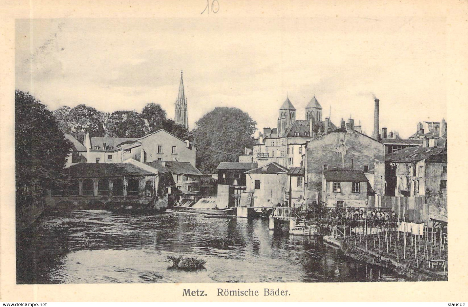 Metz - Römische Bäder Feldpost 1915 - Lothringen