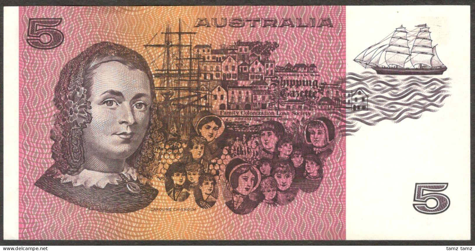 Australia 5 Dollars Fraser Higgins 1974 1991 AUNC - Overheidsbank Uitgaves 1910