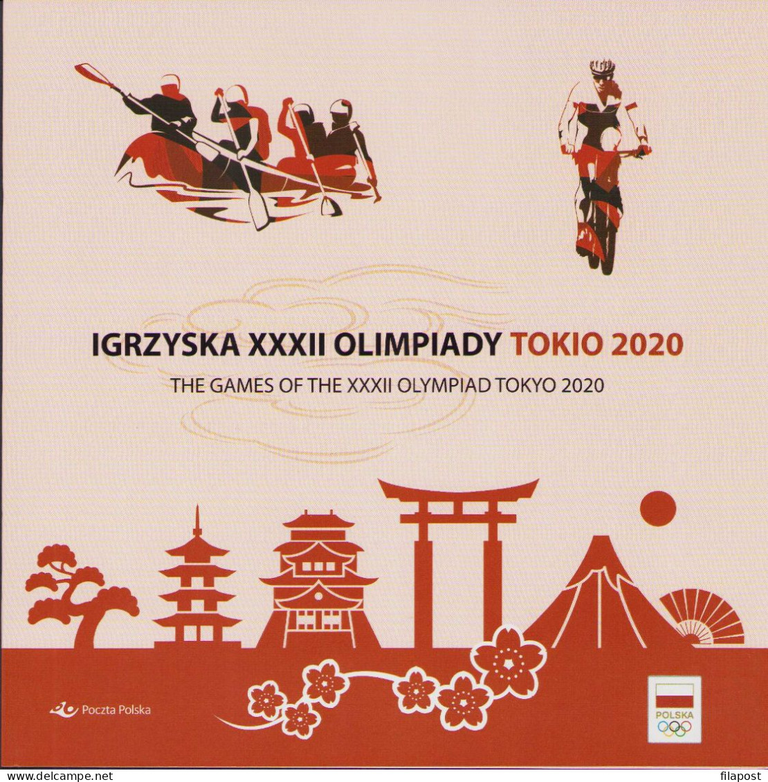 Poland 2021 Booklet XXXII Olympic Games Tokio 2020 / Sports Disciplines: Volleyball, Athletics Rowing + Stamp MNH** - Booklets