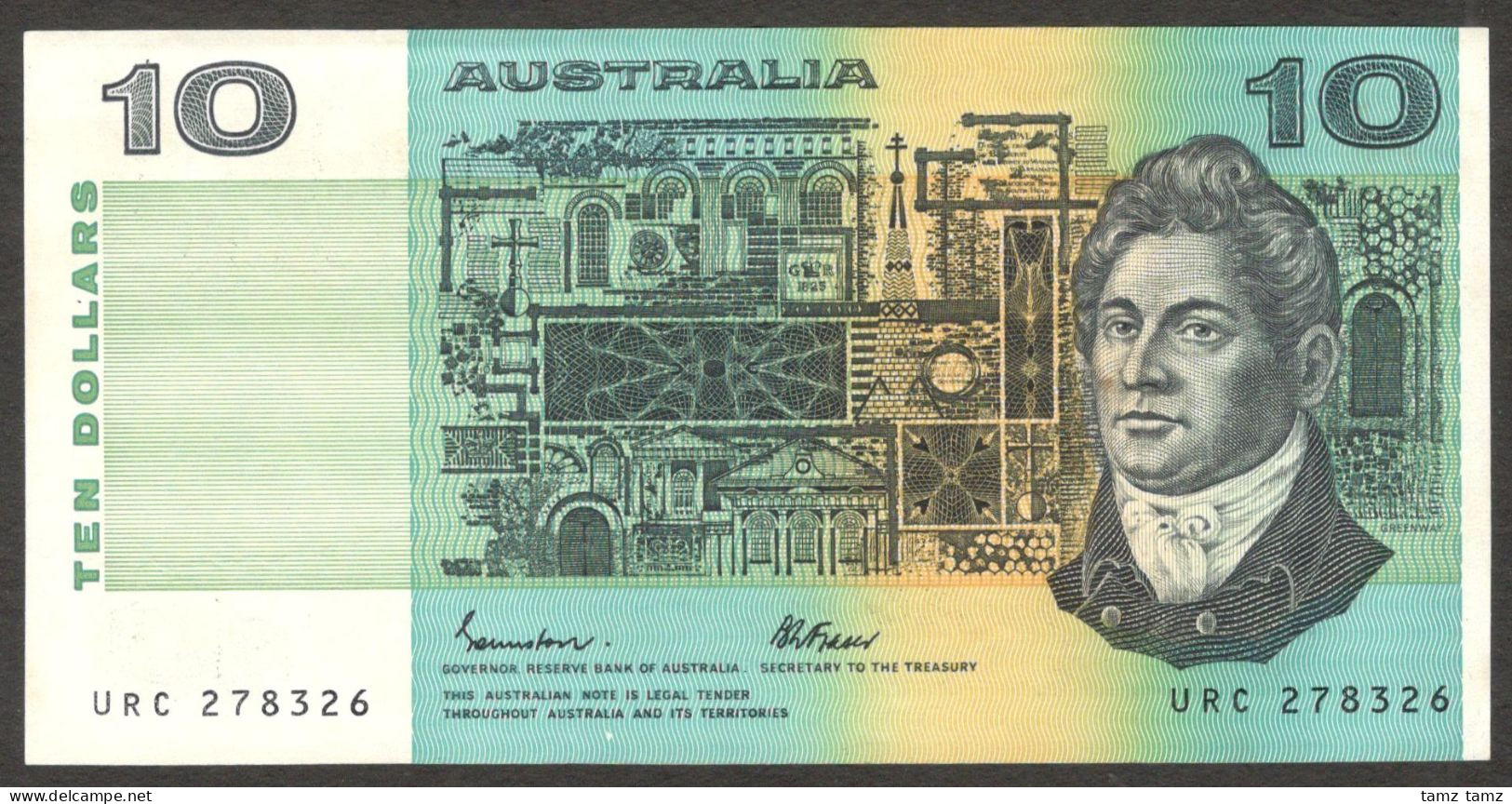 Australia 10 Dollars Johnston Fraser 1974 1991 XF Crisp - Nationalbank Ausgaben 1910