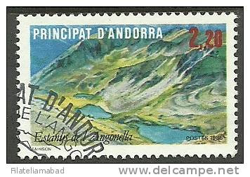 ANDORRA-CORREO FRANCES ESTE SELLO O SIMILAR  CON TAMPON DE PRIMER DIA YVERT Nº 351 (C.U) - Used Stamps