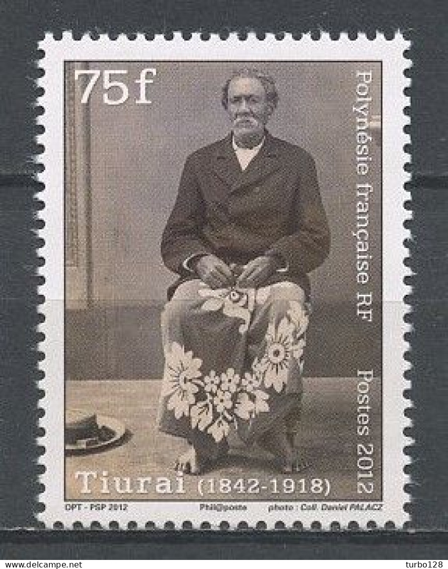 POLYNESIE 2012 N° 994 ** Neuf MNH  Superbe Personnalités Tiurai Guérisseur Tahitien Portrait - Neufs