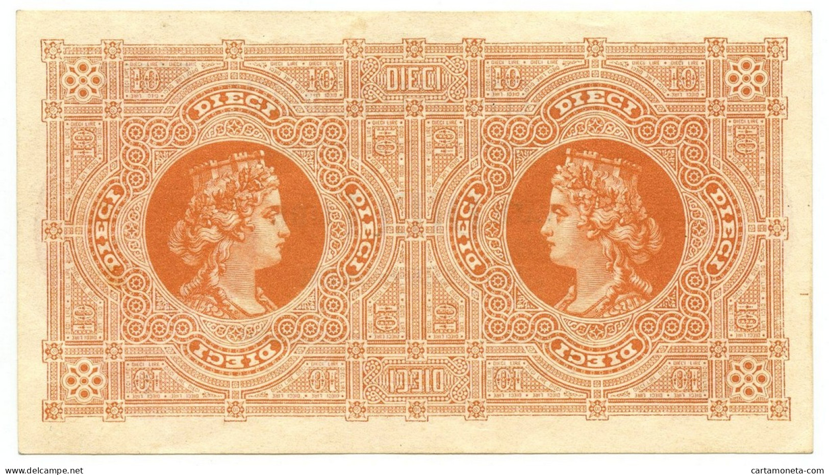 10 LIRE BIGLIETTO GIÀ CONSORZIALE REGNO D'ITALIA 25/12/1881 SUP- - Biglietti Gia Consorziale