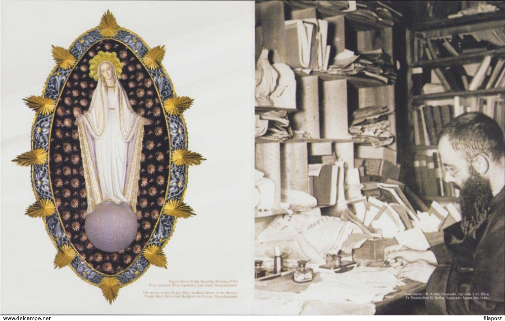 POLAND 2017 Booklet, 100th Anniversary Of The Knights Of Immaculata, Virgin Mary, Maximilian Kolbe +stamp MNH** - Postzegelboekjes