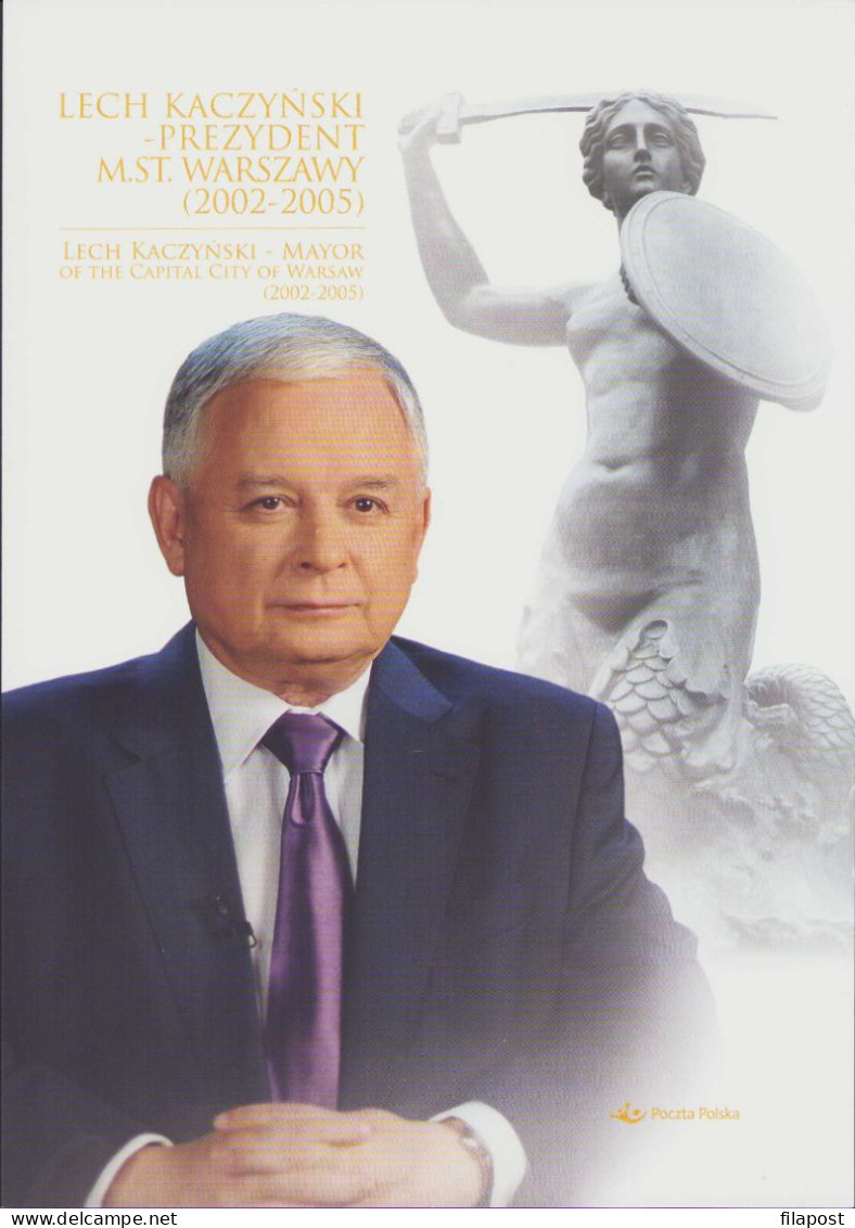 Poland 2022 Booklet, Lech Kaczyński - President Of The City Of Warsaw (2002-2005) / +block MNH** New!!! - Booklets