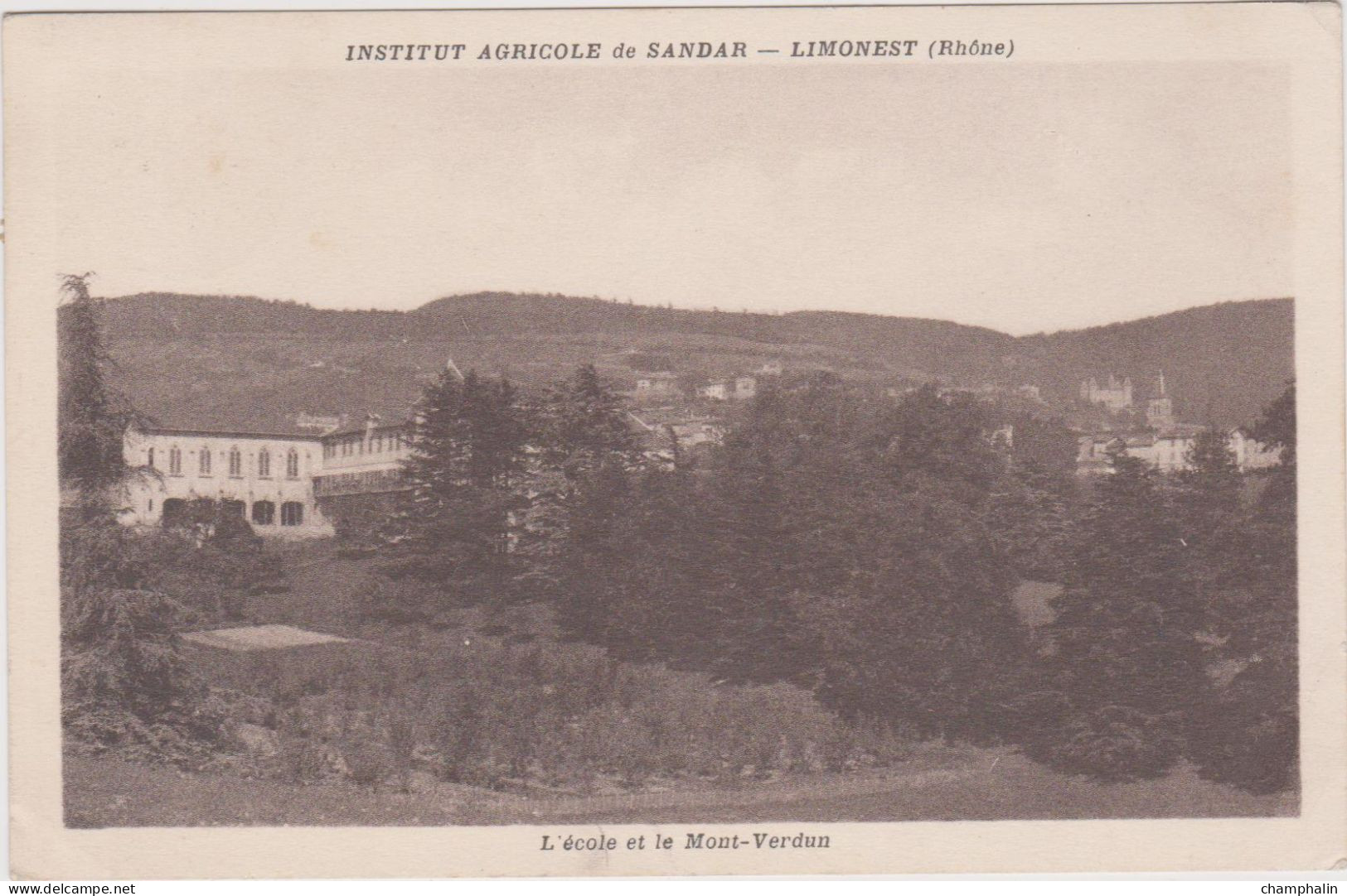 Limonest - Institut Agricole De Sandar - L'Ecole Et Le Mont-Verdun - CAD - Limonest