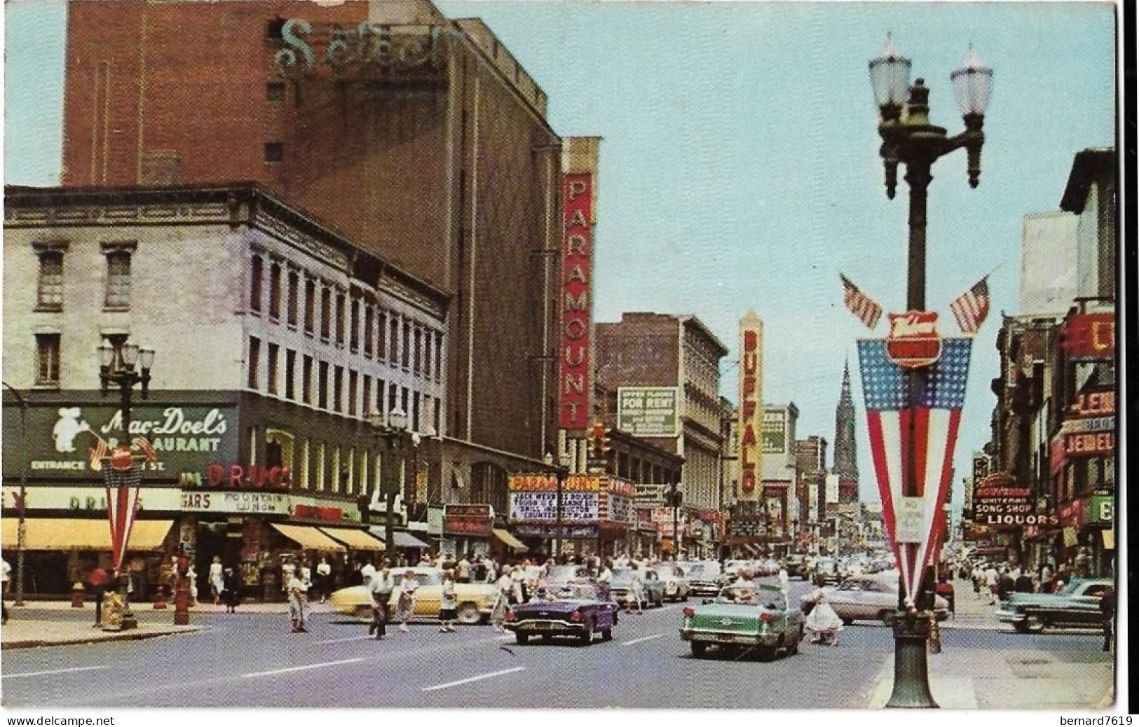 Etats Unis -    View Of Main Street  In  Downtown  Buffalo , New York - Buffalo