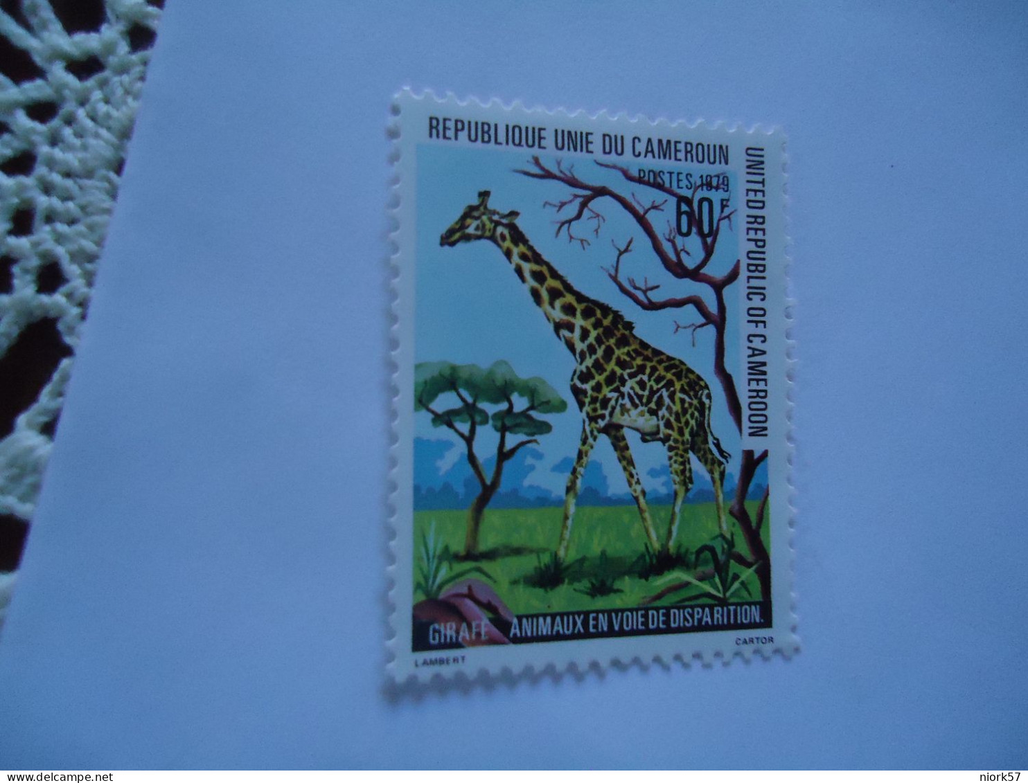 CAMEROON  MNH  STAMPS  ANIMALS GIRAFFES - Giraffes